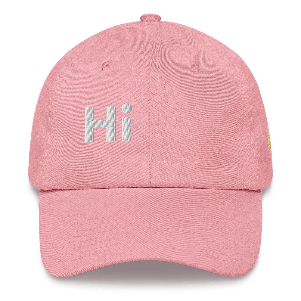 Hi Ciao hat in pink front