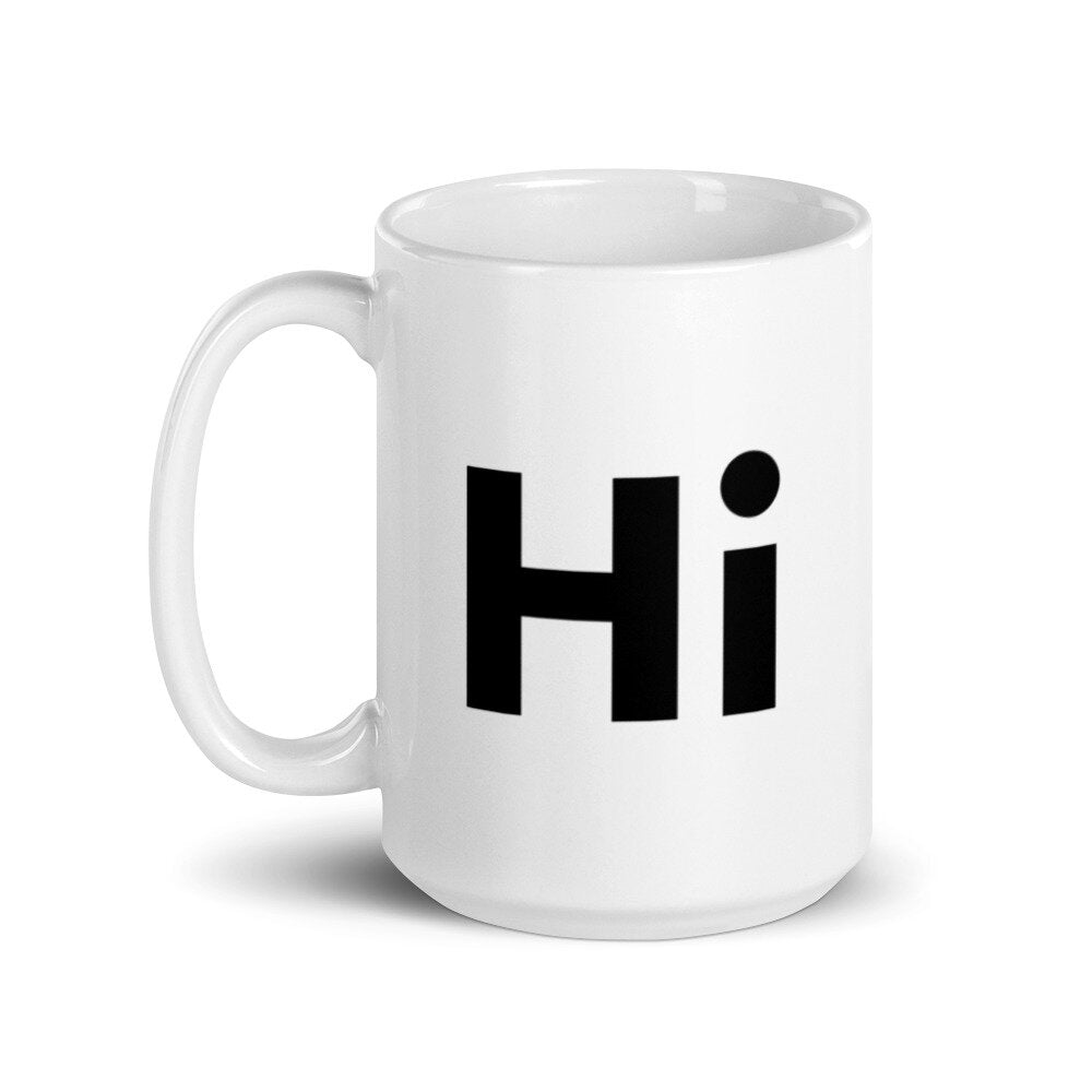 Hi Friendly Mug Cup HiJohnny Mug Johnny Michael 15oz size    