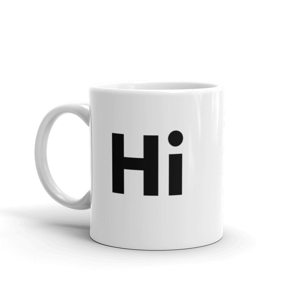 Hi Friendly Mug Cup HiJohnny Mug Johnny Michael 11oz size