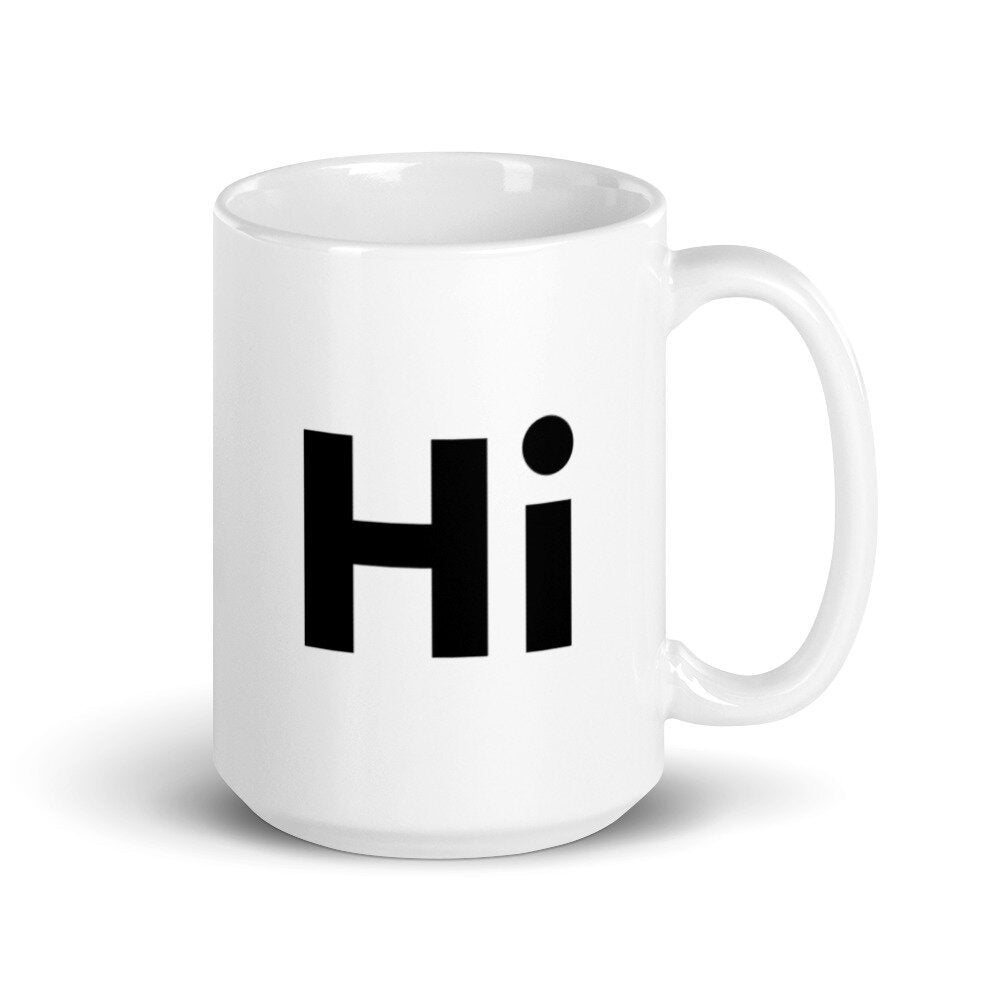 Hi Friendly Mug Cup HiJohnny Mug Johnny Michael 15oz size