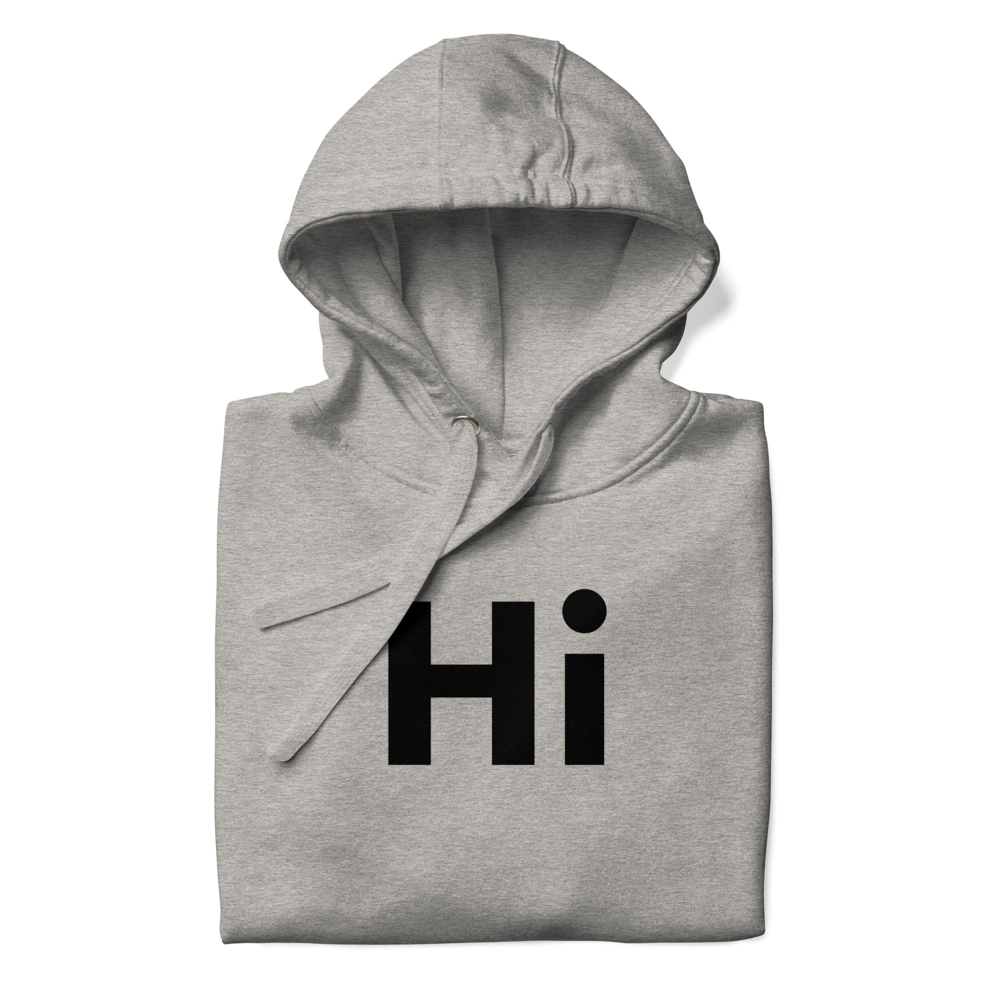 Hi Hoodie in Grey by Happy interactions