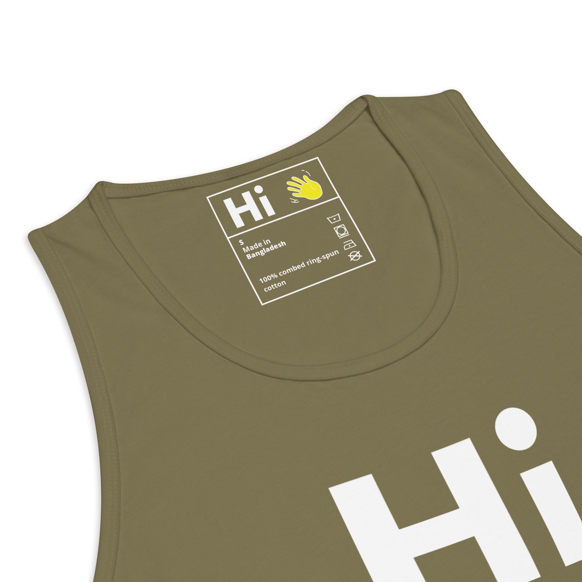Hi Tank Top by Happy interactions in Green detail