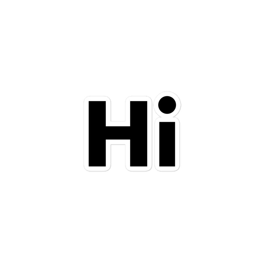 Hi cut out sticker