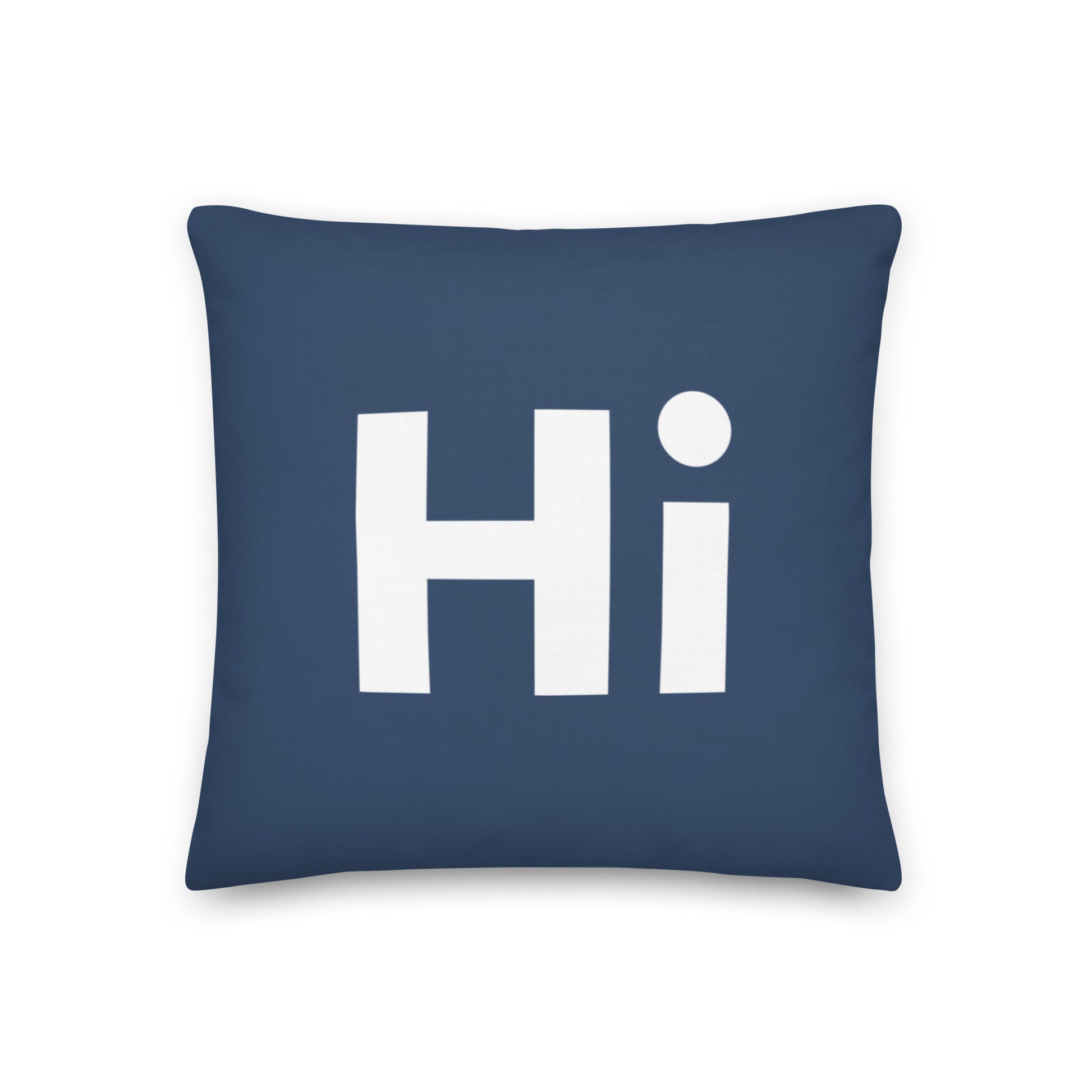 Hi Pillow in blue by HiJohnny.com
