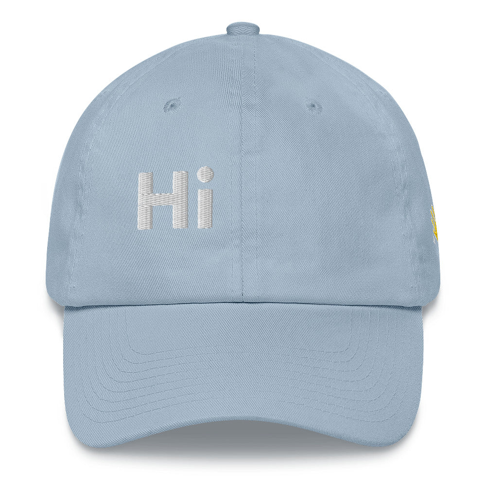 Hi SUP USA Hat by Happy interactions in Light Blue
