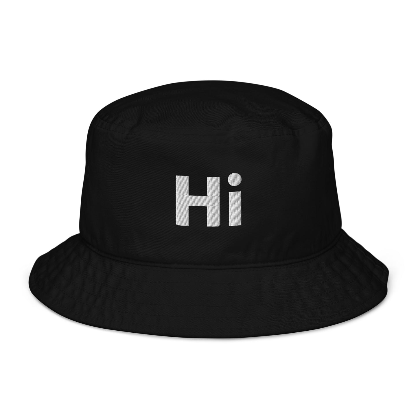 Hi Bucket Hat Organic in Black by HiJohnny.com