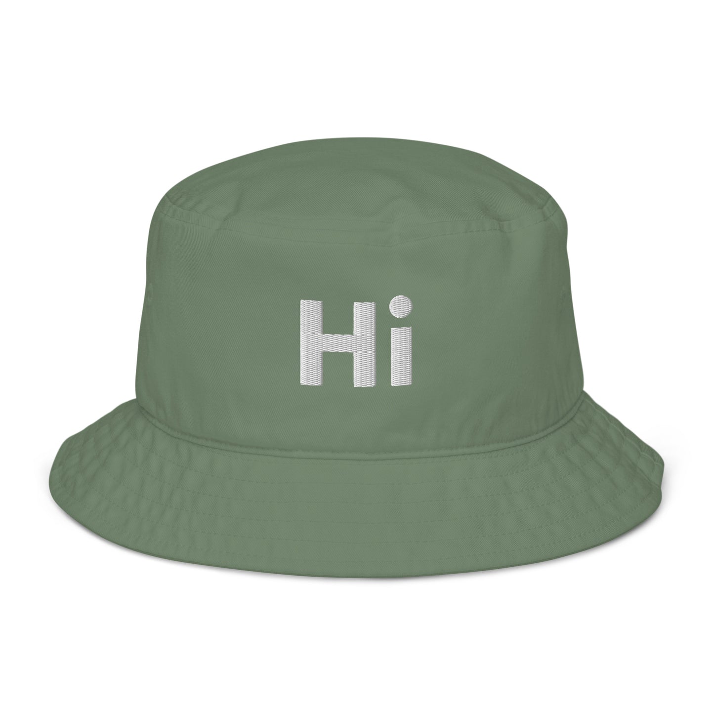Hi Bucket Hat Organic in Dill Green by HiJohnny.com