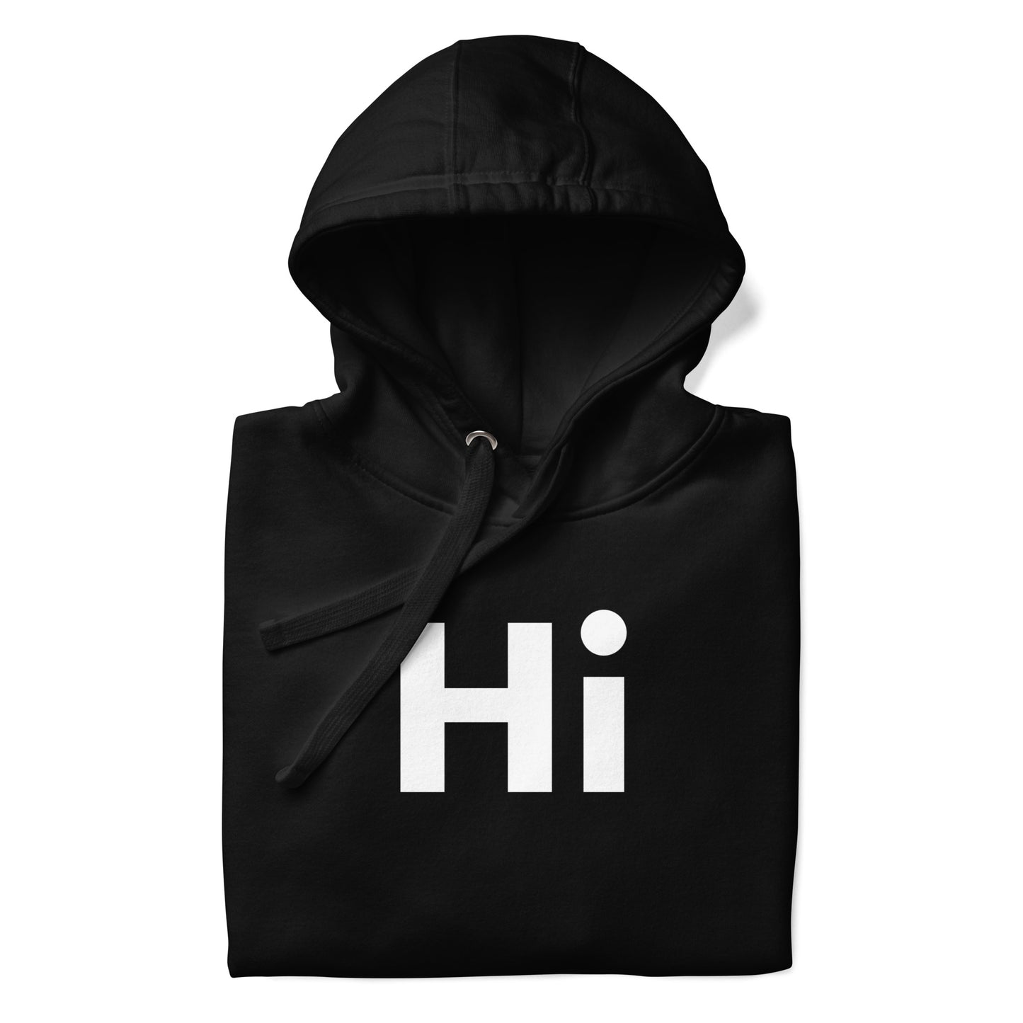 Hi Hoodie in Black by Happy interactions