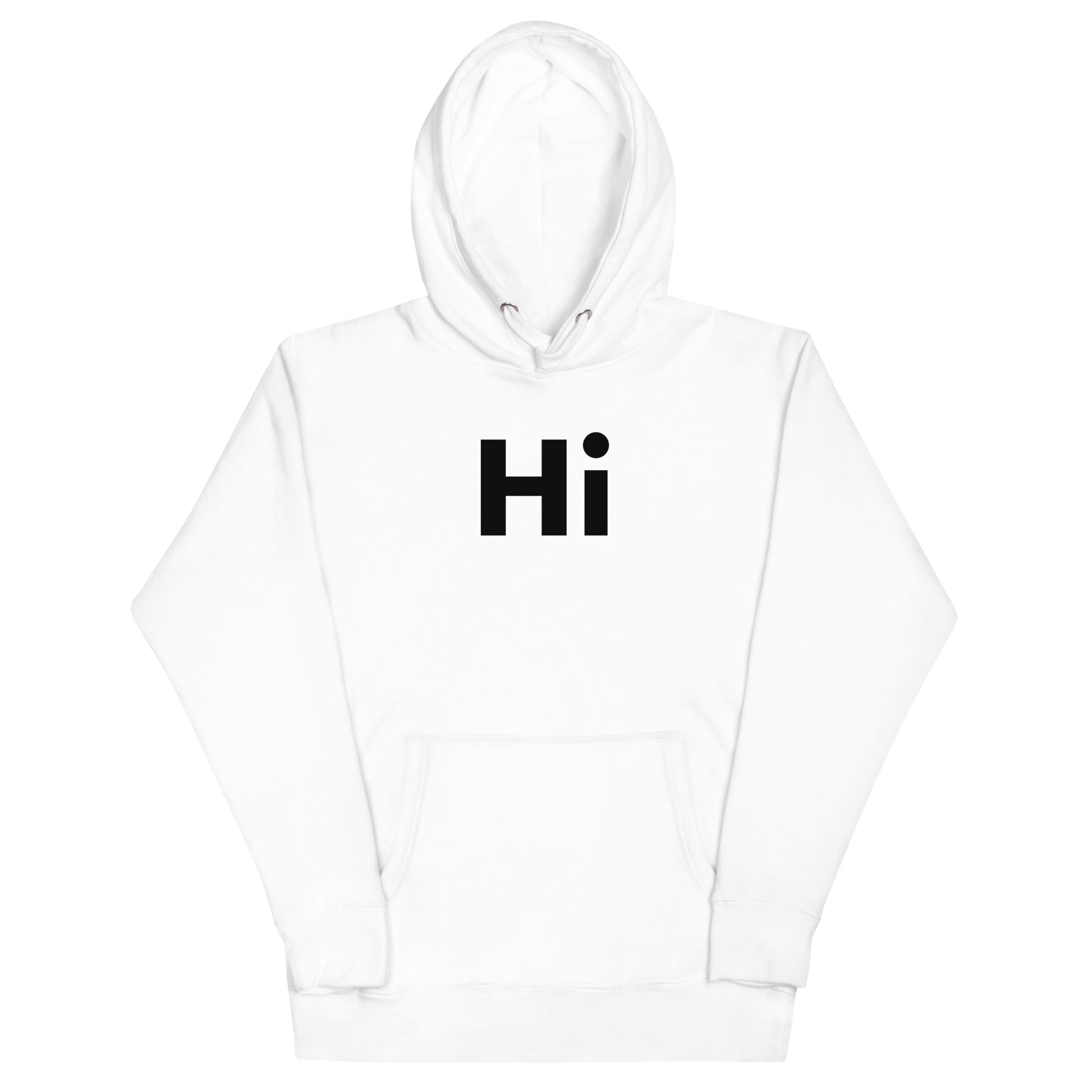 Hi Hoodie in White by Happy interactions